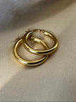 18K Gold 3MM Hoop Earrings | Bellamare Jewelry