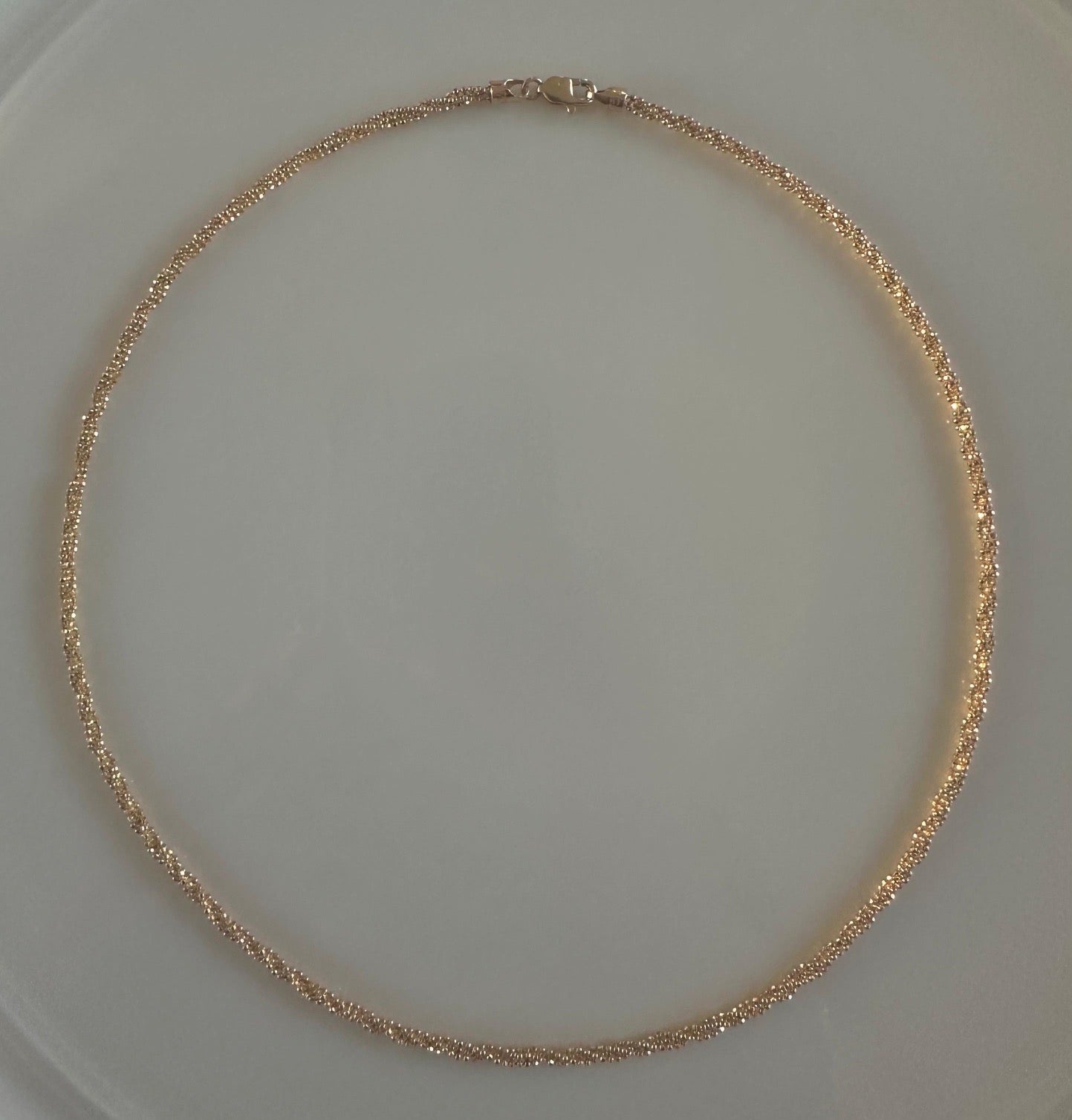 18K Gold Twisted Bead Necklace | Bellamare Jewelry