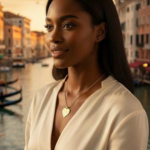 Lifestyle image with dark-skinned woman and good lighting