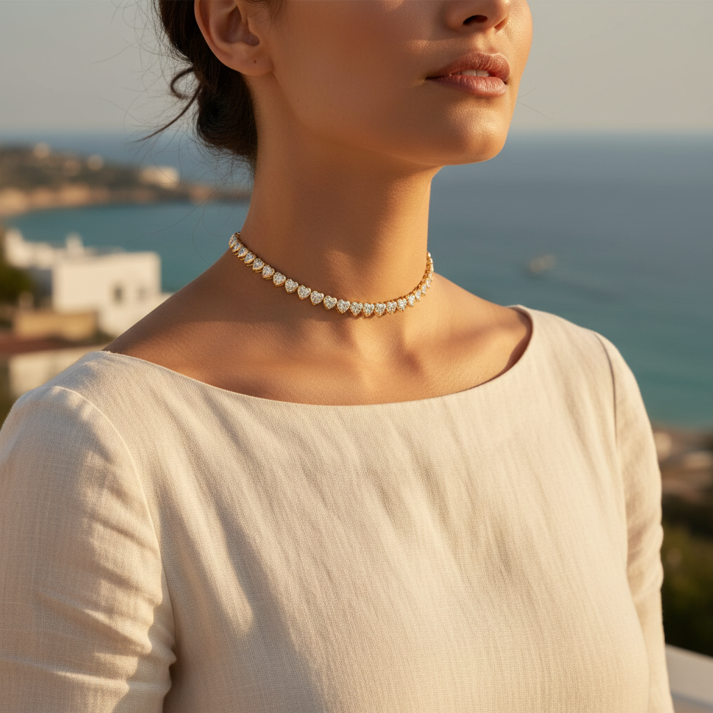 Lifestyle photo of Amore di Luce Diamond Choker