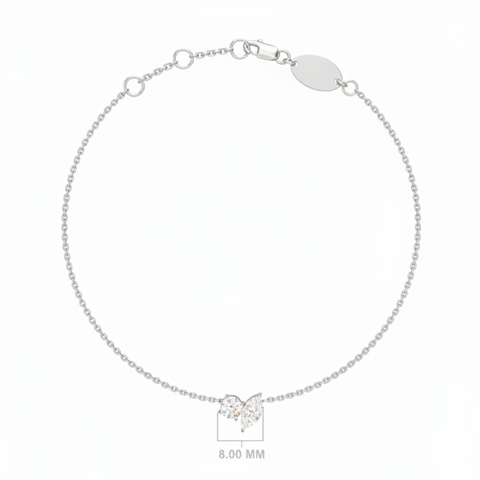 18K Gold 2-Stone Bracelet | Bellamare Jewelry