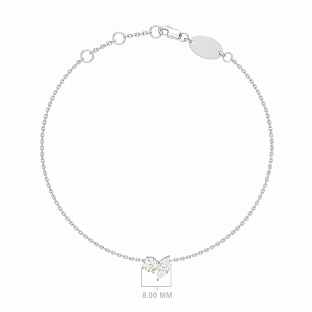 18K Gold 2-Stone Bracelet | Bellamare Jewelry