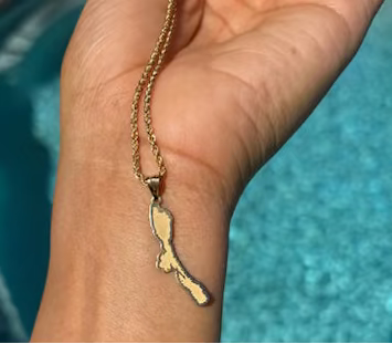 18K Gold Lošinj Island Pendant | Bellamare Jewelry