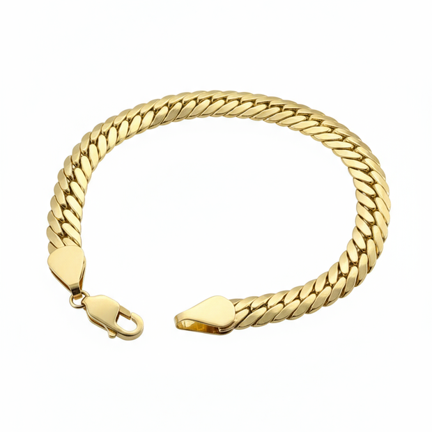 Miami Cuban Bracelet - White Background