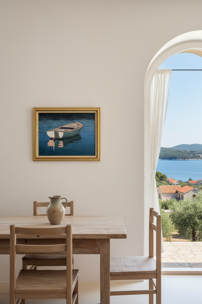 Minimalist Lošinj dining area with BM-SA-04