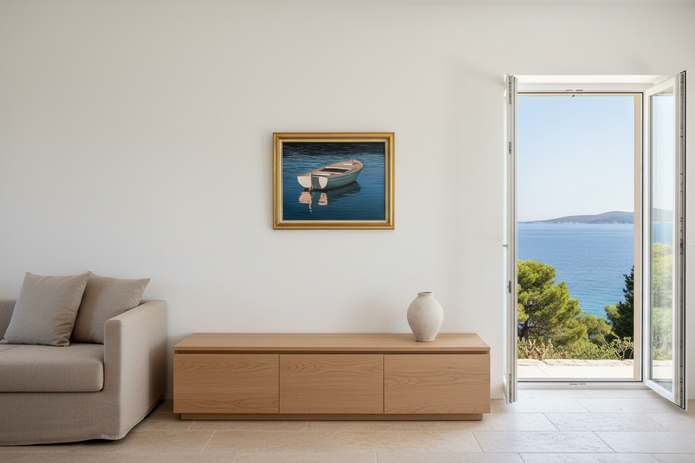 Minimalist Lošinj living room with BM-SA-04