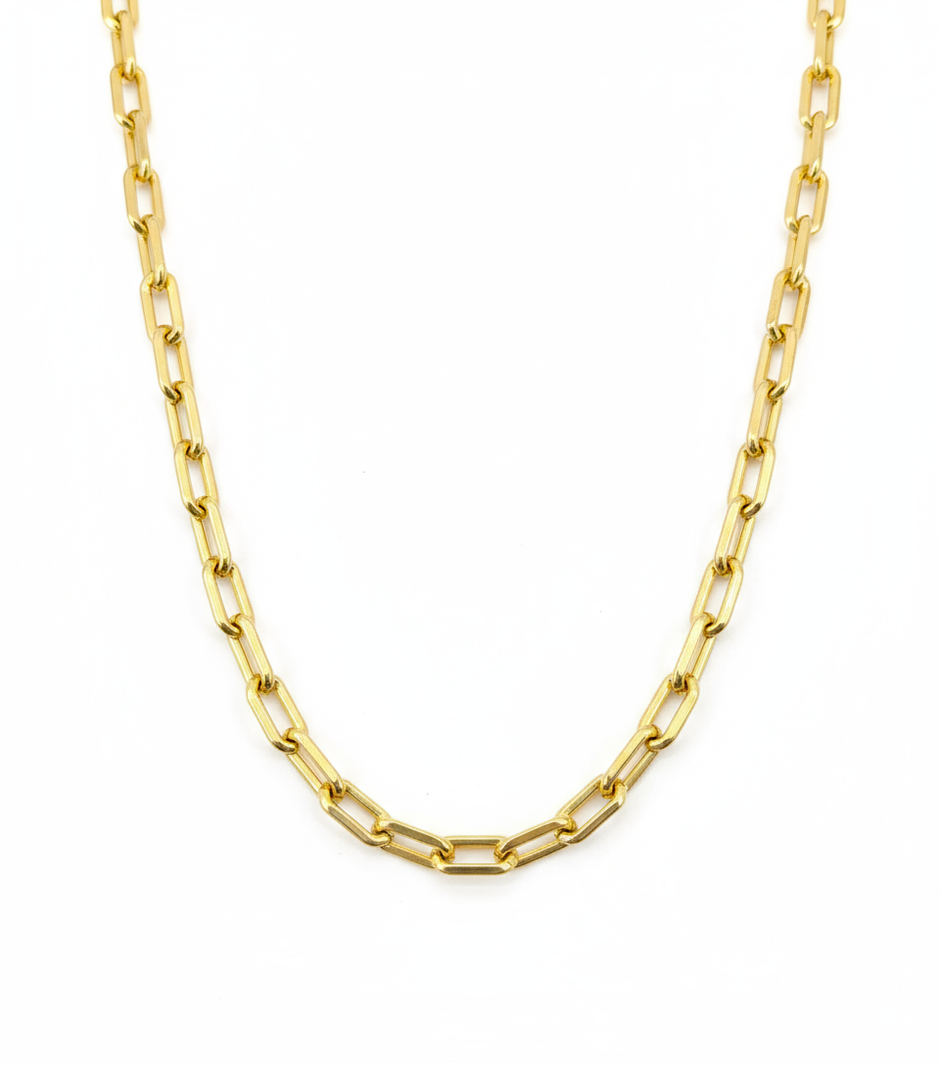 Necklace on white background