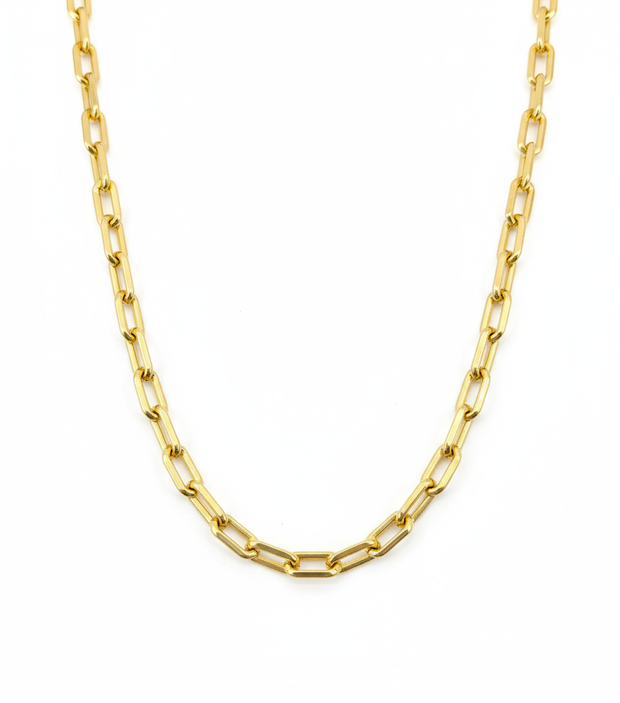 Necklace on white background