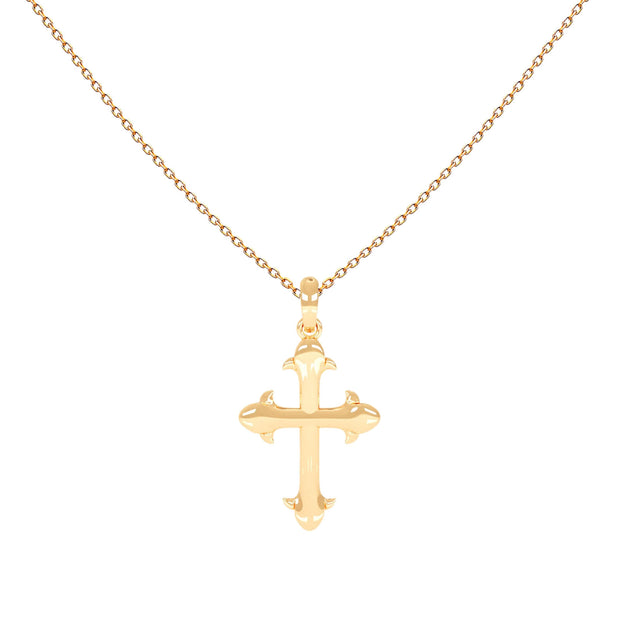 18K Gold Cross Necklace | Bellamare Jewelry