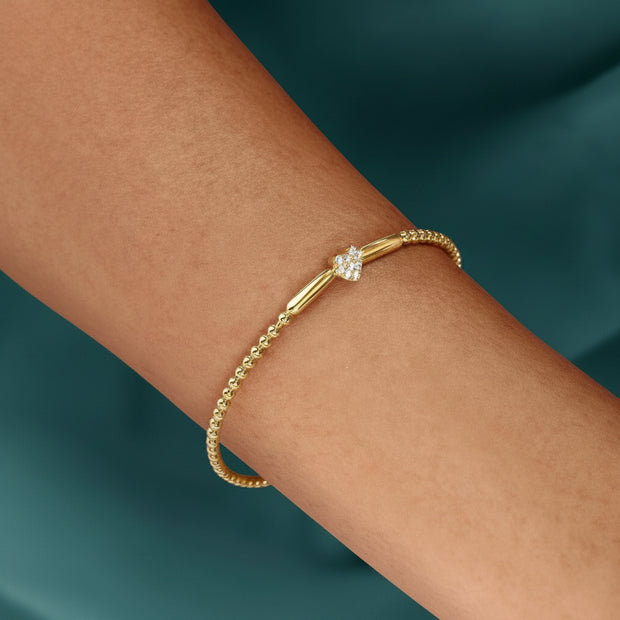 18K Gold Amore Diamond Bracelet | Bellamare Jewelry