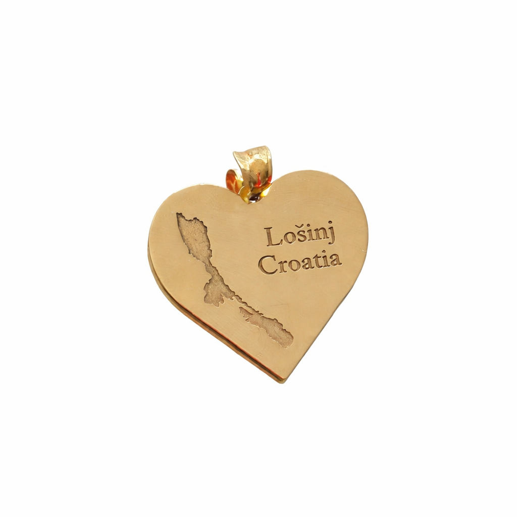 18K Gold Lošinj Heart Pendant | Bellamare Jewelry