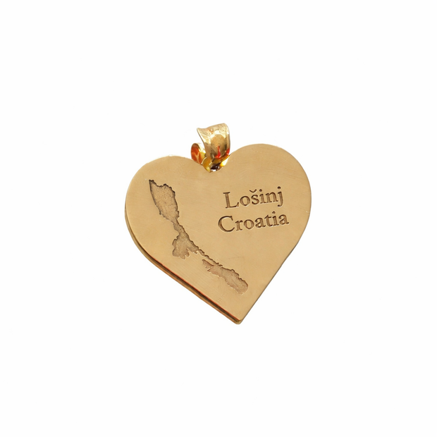 18K Gold Lošinj Heart Pendant | Bellamare Jewelry