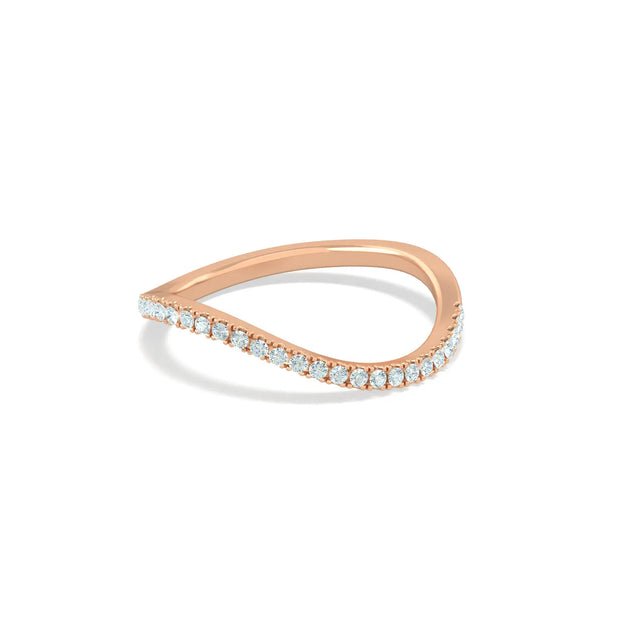 18K Diamond Wave Ring | Bellamare Jewelry