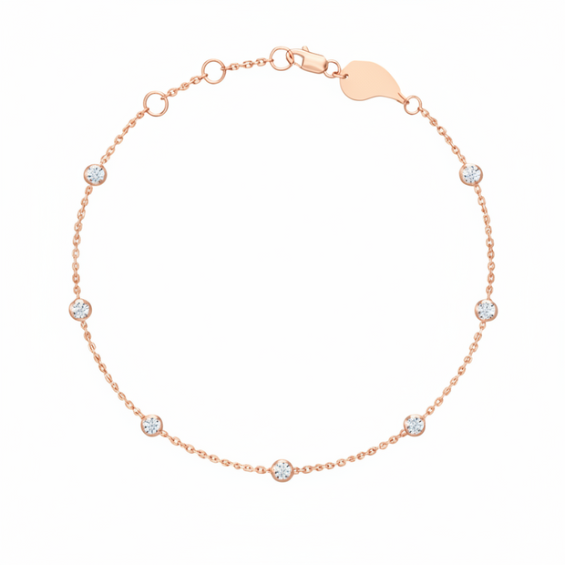 18K Gold Kids Diamond Bracelet | Bellamare Jewelry