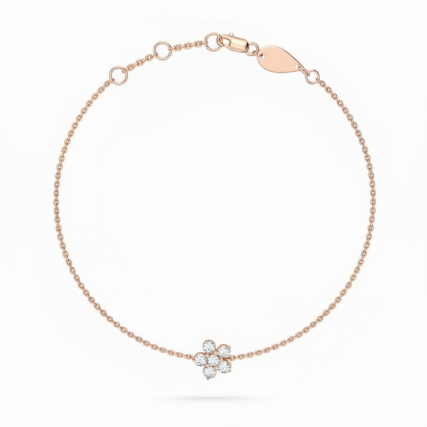 18K Gold Kids Rock Rose Bracelet | Bellamare Jewelry