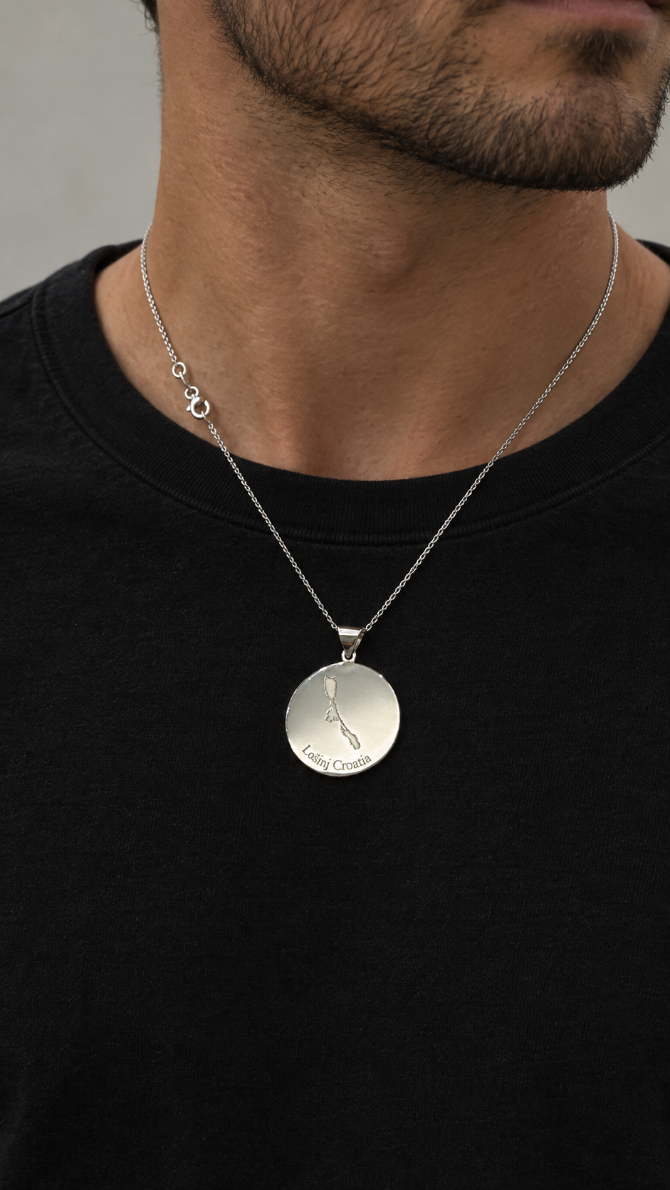 Lošinj Silver Round Pendant