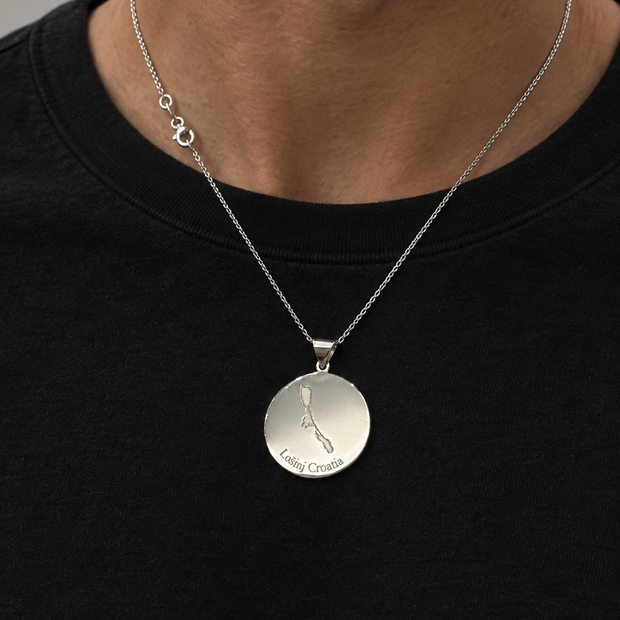 Lošinj Silver Round Pendant