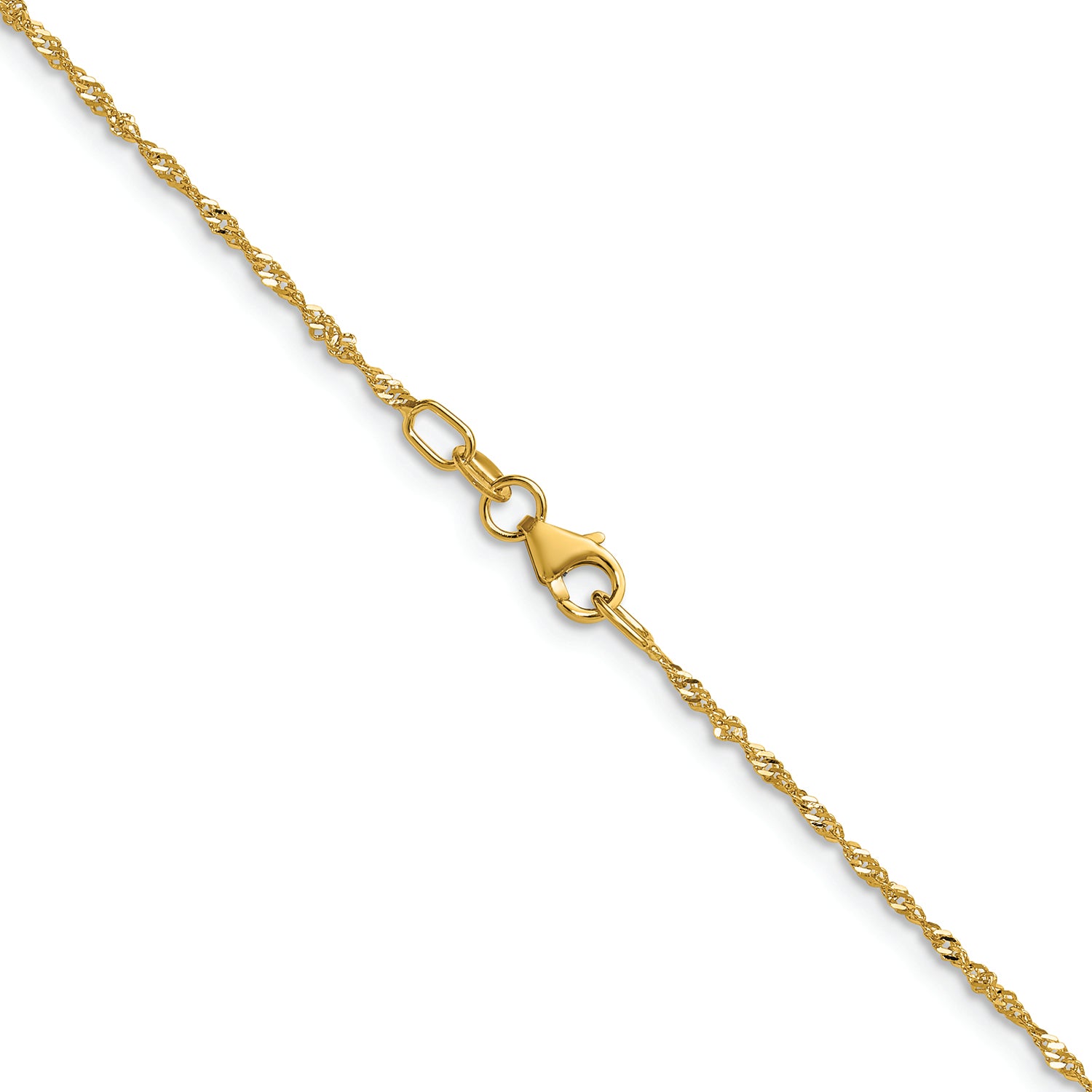 18K Gold Singapore 16in Necklace | Bellamare Jewelry