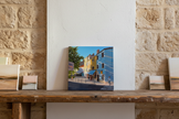 Small unframed on bench