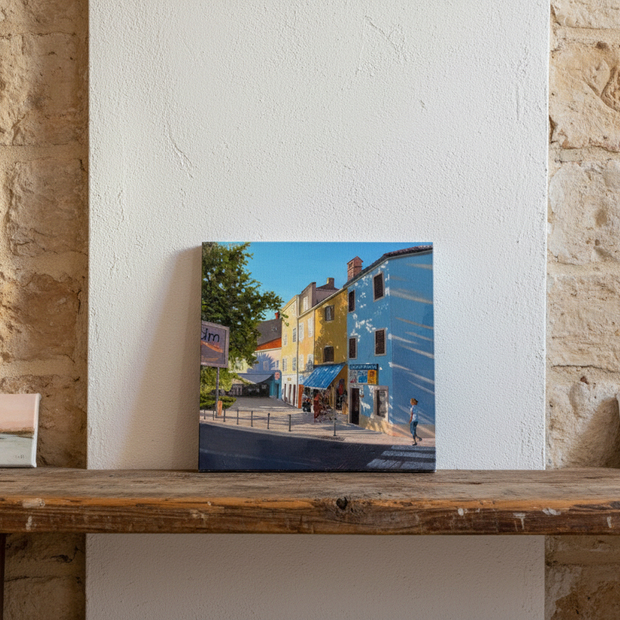 Small unframed on bench