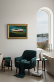 Sophisticated coastal interior with natural light