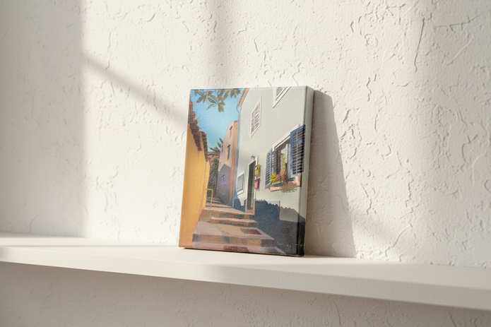 Wall shelf styling