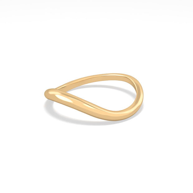 18K Gold Wave Ring | Bellamare Jewelry