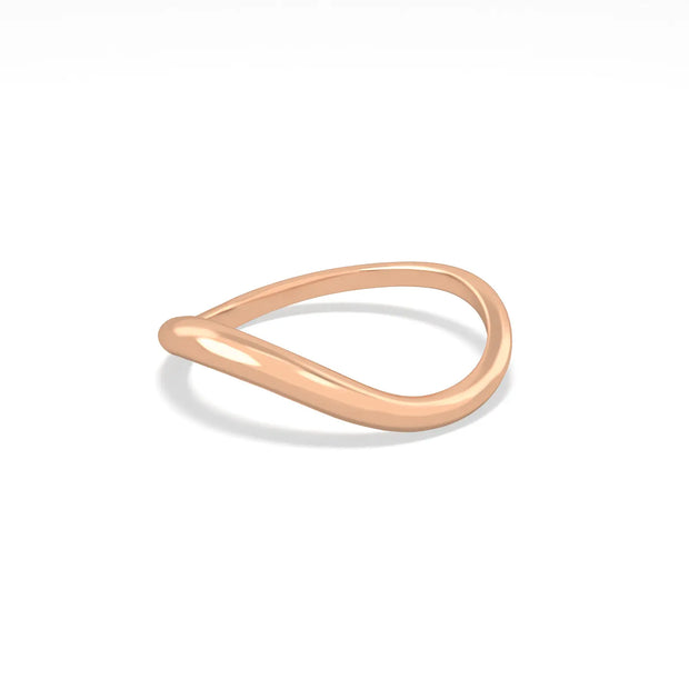 18K Gold Wave Ring | Bellamare Jewelry