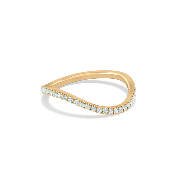 18K Diamond Wave Ring | Bellamare Jewelry
